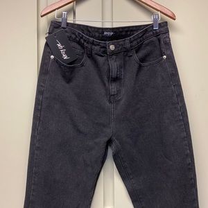 NWOT! Gal “Debbie” Black High-Waisted Mom Jeans, 10